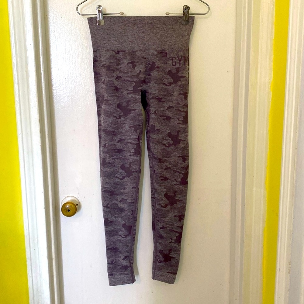 Gymshark Purple Camo Leggings